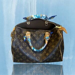 💞VINTAGE LOUIS VUITTON ICONIC MONOGRAM SPEEDY 30 Gold-Tone Hardware RetiredModel